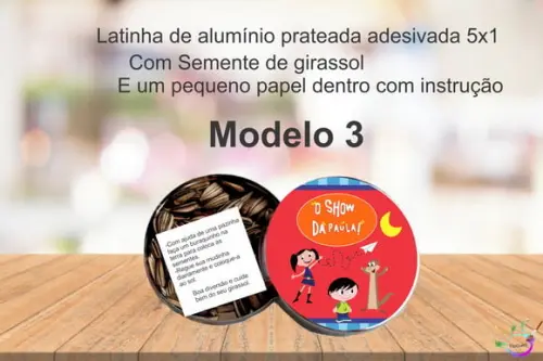 Latinha Semente Girassol-show da Luna