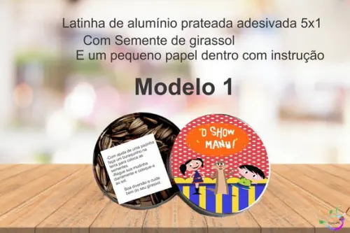 Latinha Semente Girassol-show da Luna