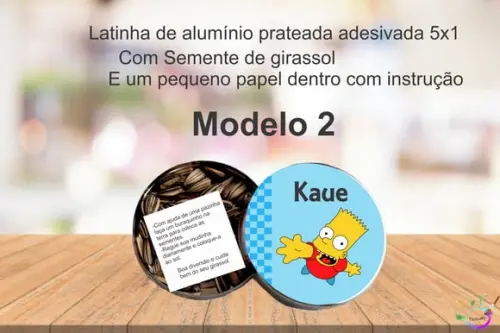 Latinha Semente Girassol-simpson