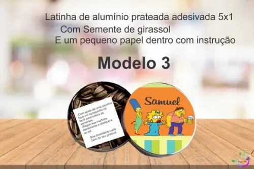 Latinha Semente Girassol-simpson