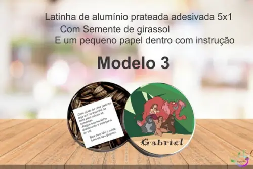 Latinha Semente Girassol-tarzan