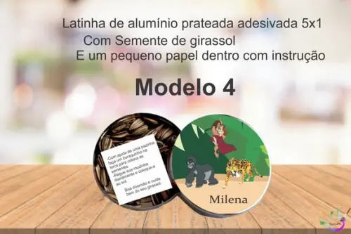Latinha Semente Girassol-tarzan