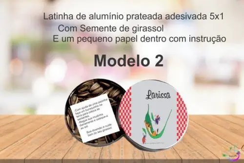 Latinha Semente Girassol-timão