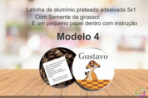Latinha Semente Girassol-timão