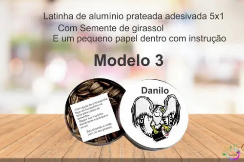 Latinha Semente Girassol-timão