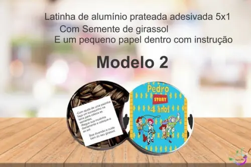 Latinha Semente Girassol-toy Story