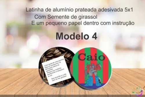 Latinha Semente Girassol-transformers