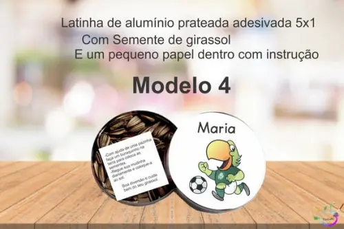 Latinha Semente Girassol-verdão