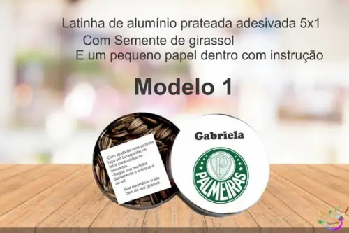 Latinha Semente Girassol-verdão