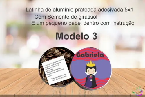 Latinha Semente Girassol-vilões