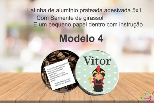 Latinha Semente Girassol-vilões