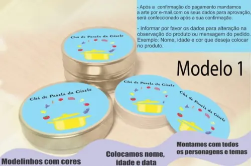 Latinhas - Chá de Cozinha/panela