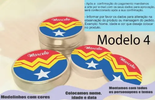 Latinhas - Simbolo Mulher Maravilha