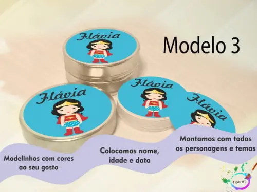 Latinhas - Simbolo Mulher Maravilha