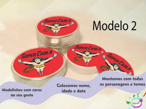 Latinhas - Simbolo Mulher Maravilha