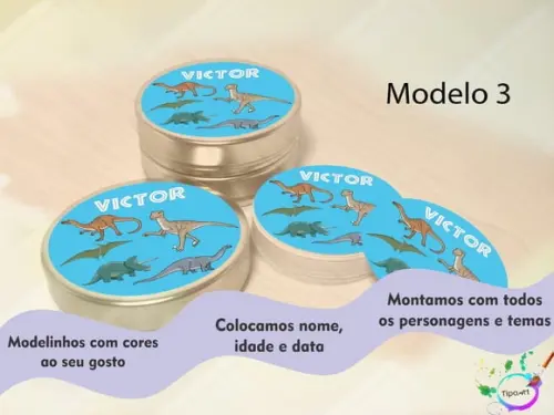 Latinhas -dinossauros
