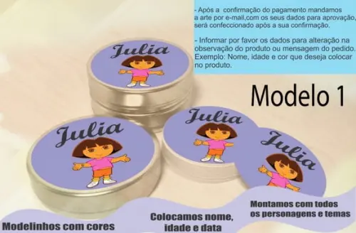 Latinhas -dora Aventureira
