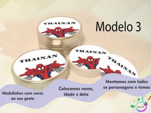 Latinhas -homem Aranha