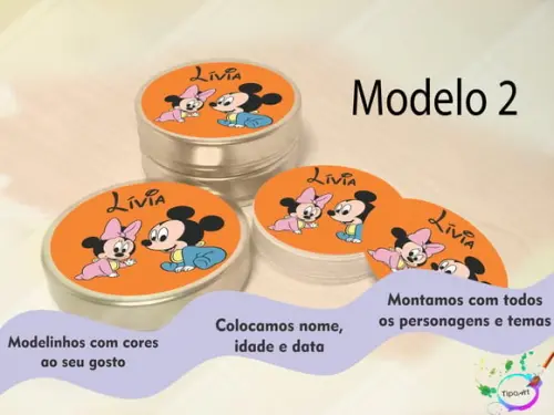 Latinhas -mickey Baby