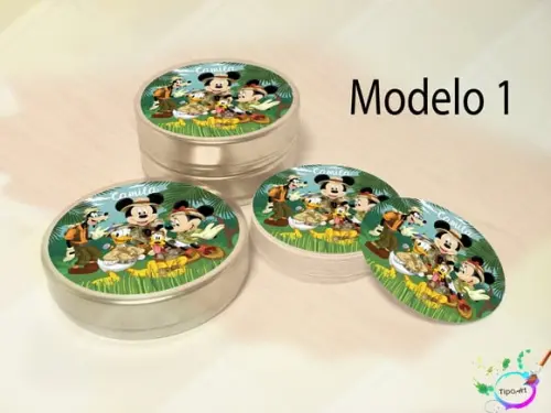 Latinhas -mickey Safari