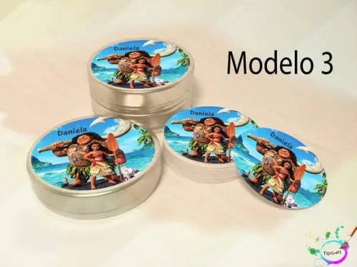 Latinhas -moana e Mauí
