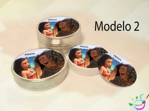 Latinhas -moana e Mauí