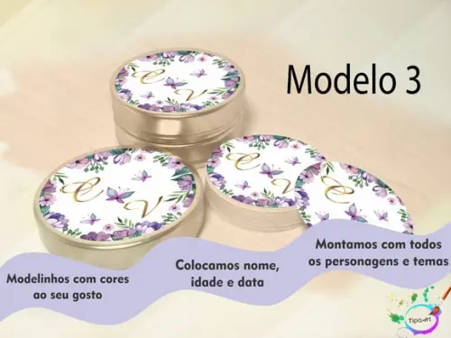 Latinhas -monogramas Florais