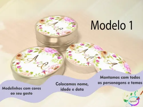 Latinhas -monogramas Florais