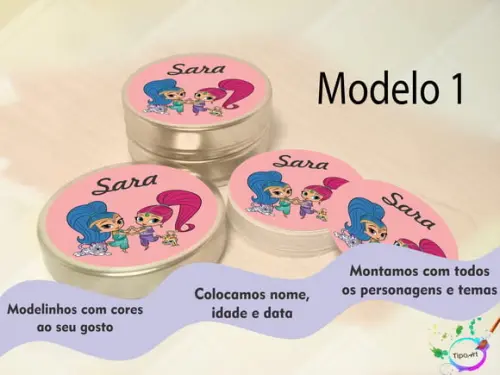 Latinhas -shimmer Shine