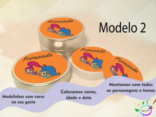 Latinhas -shimmer Shine