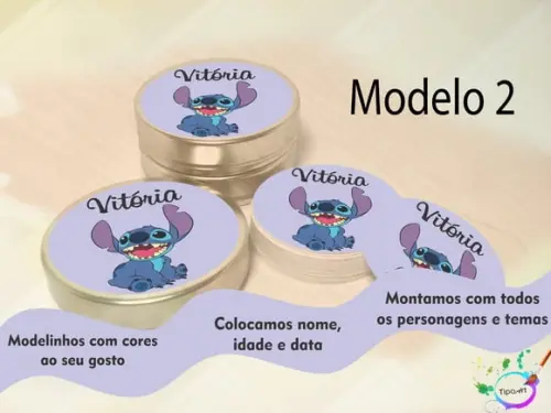 Latinhas -stitch e Lilo