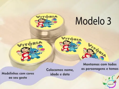 Latinhas -stitch e Lilo