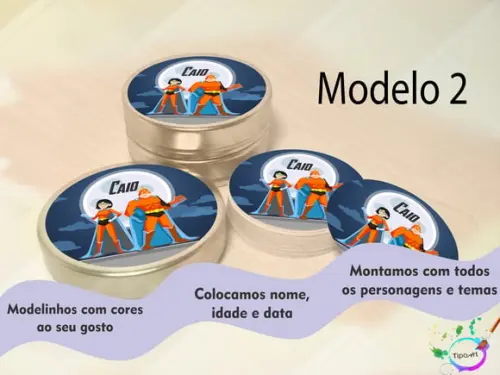 Latinhas -super Herói
