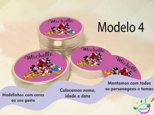 Latinhas -turma do Mickey