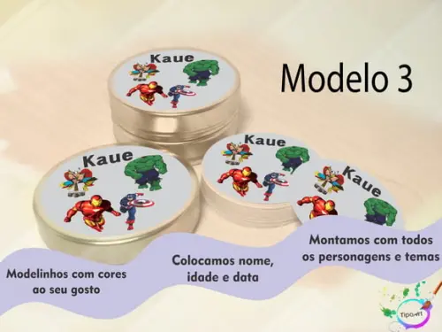 Latinhas -vingadores