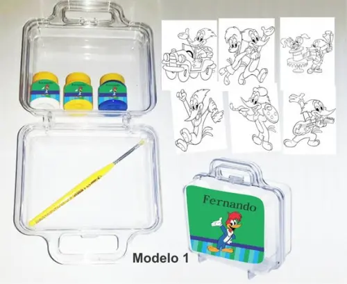 maletinha colorir- Pica pau