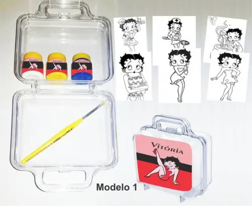 maletinha colorir-Betty Boop
