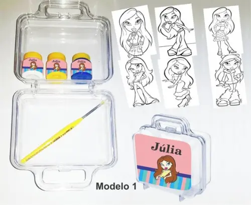 maletinha colorir-Bratz