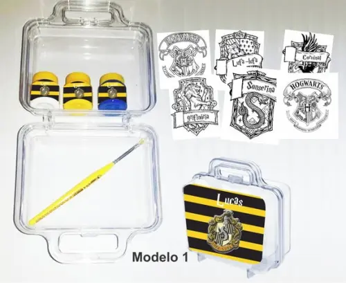 maletinha colorir-Brasões Hogwarts