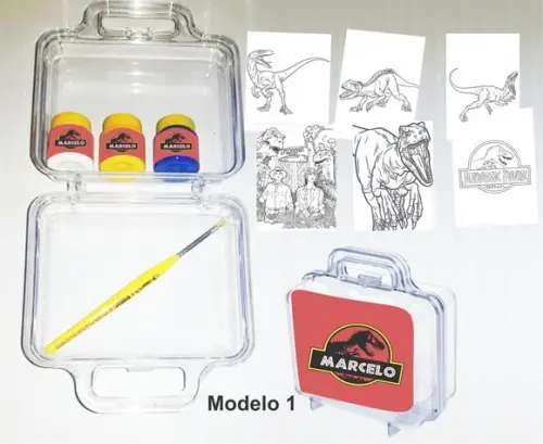 maletinha colorir-Dinossauros