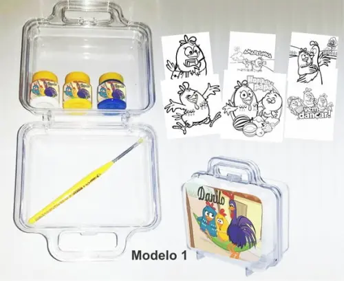 maletinha colorir-Galinha Pintadinha