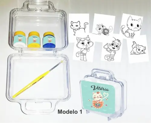 maletinha colorir-Gatinho