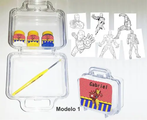 maletinha colorir-Homem de Ferro