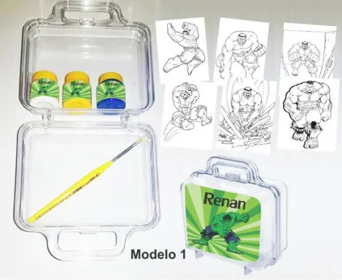maletinha colorir-Hulk
