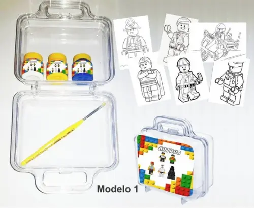 maletinha colorir-Lego