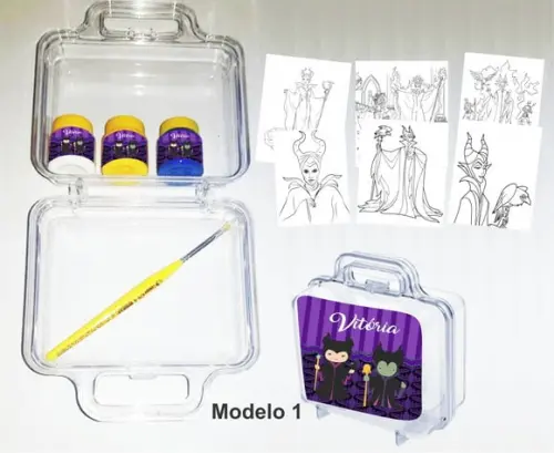 maletinha colorir-Malevola