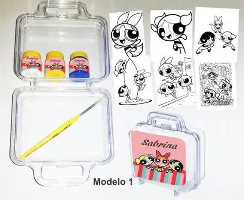 maletinha colorir-Menina Super Poderosas