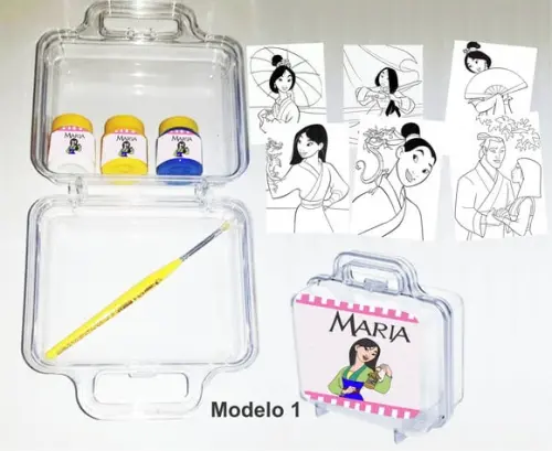 maletinha colorir-Mulan