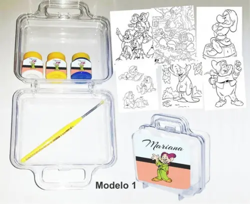 maletinha colorir-Sete Anões