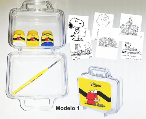 maletinha colorir-Snoopy